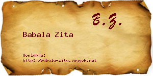 Babala Zita névjegykártya